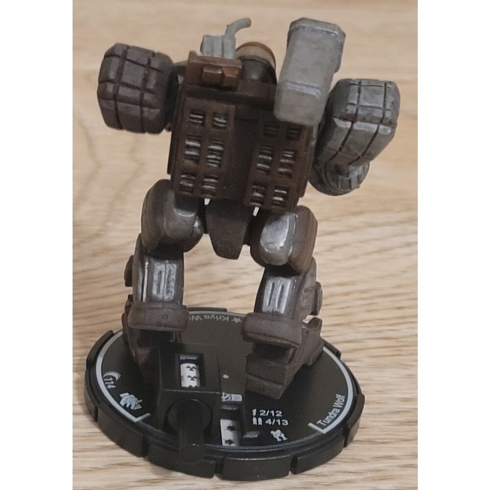 Mechwarrior STEEL WOLVES Kriya Wolf 114 Tundra Wolf with dossier 41 Loose Figure - Picture 6 of 8